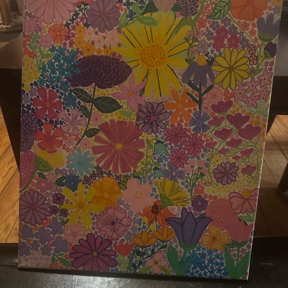 Colorful Floral Painting - Picture 8 of 8